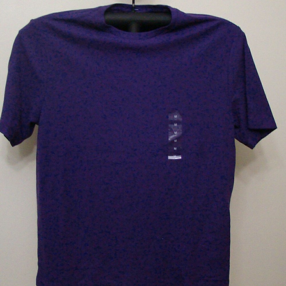 Club Room Pure Purple Crew Neck UV Protection T-Shirt - Medium